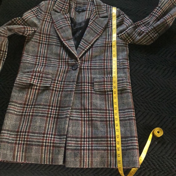 ZARA WOOL LONG BLAZER COAT - Picture 9 of 10